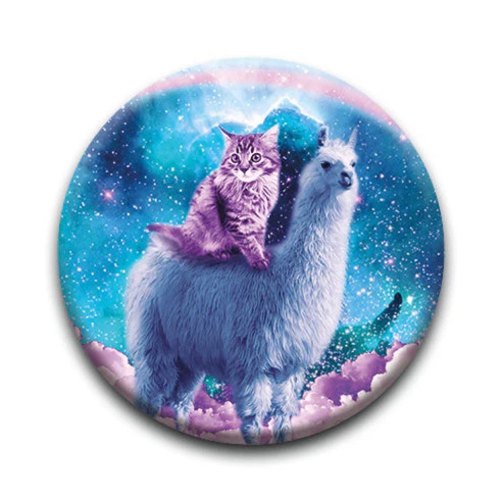 RANDOM GALAXY ランダムギャラクシー - Cat On Llama / バッジ - PGS